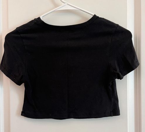 COTTON JERSEY SUPER CROPPED T-SHIRT | SOOT