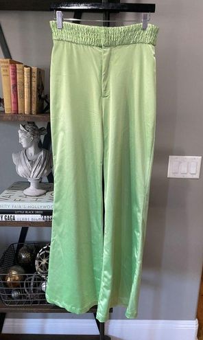 Green Silk Pants by ALIÉTTE for $45