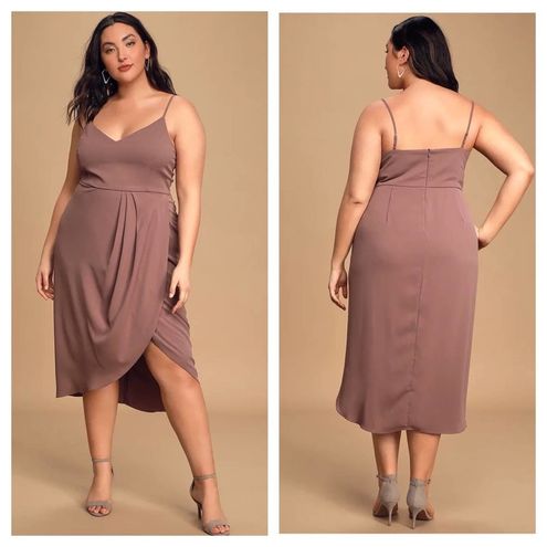 Reinette Mauve Purple Midi Dress