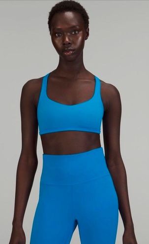 Lululemon Poolside/Electric Turquoise Free to Bra *Light Support