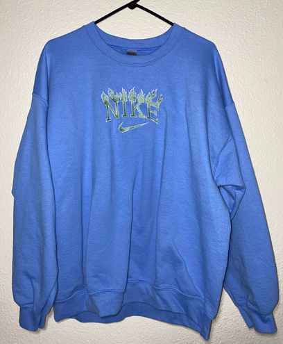 Nike Blue Flame Crewneck Size XL - $45 (54% Off Retail) - From Lo