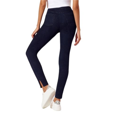 Hue Leggings Studio Split Hem Denim Leggings Midnight SMALL NEW - $25 New  With Tags - From Tara