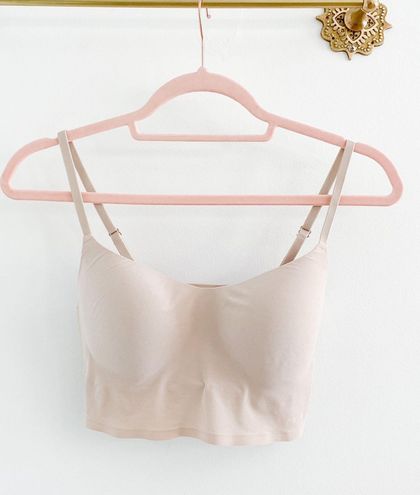 PINK - Victoria's Secret Victoria's Secret Pink Wireless Lightly Lined  Loungin Scoop Bra Tan Size M - $13 - From Sydney