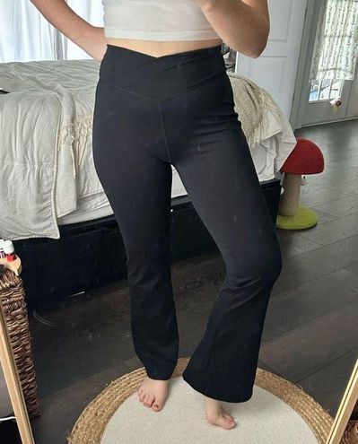 Halara Women's Black Extra Small Crossover Flare Black Pants Size XS - $28  New With Tags - From Madi