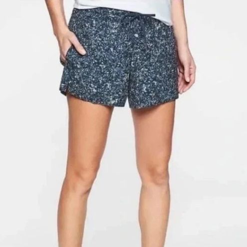 Athleta Navy Blue Speckle Print Athletic Shorts Size 0 - $30 (49% Off  Retail) - From Alex