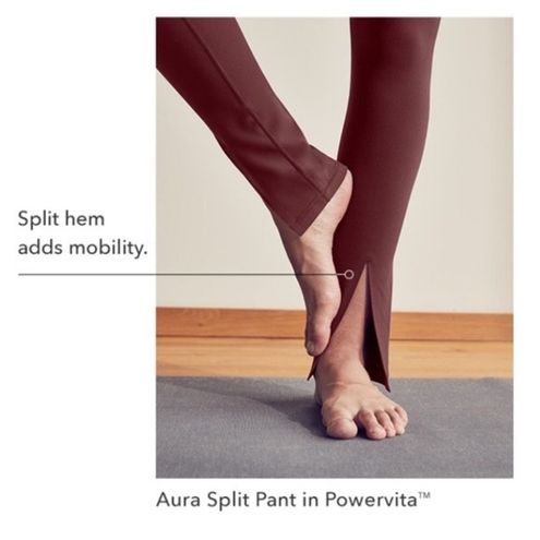 Athleta Aura Spilt Pant Legging in Antique Burgundy Size XS - $23