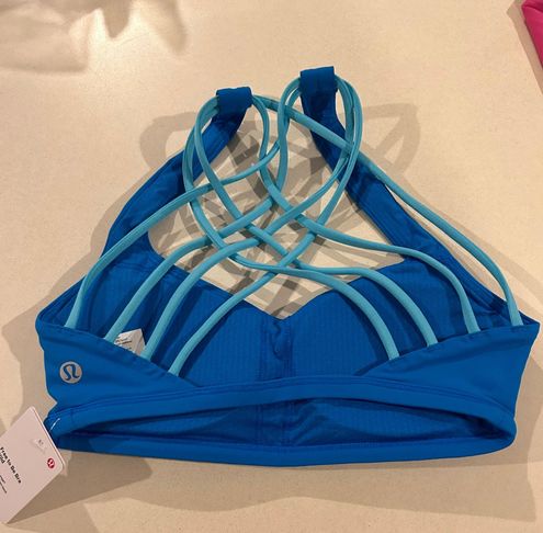 Lululemon Poolside/Electric Turquoise Free to Bra *Light Support