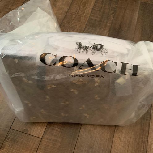 NWT Coach City Tote In Signature Canvas With Bee Print C8590