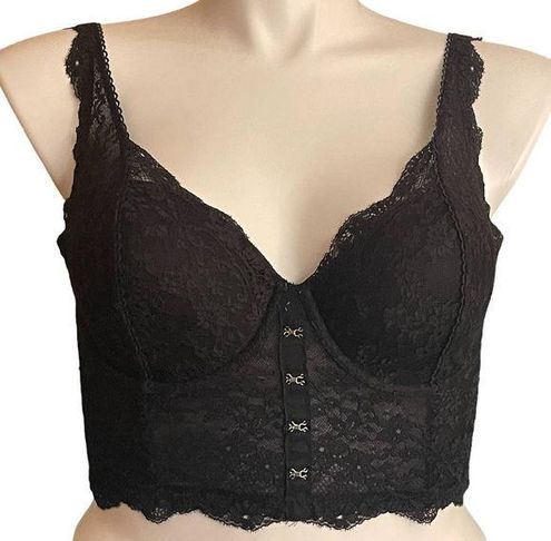 Victoria's Secret Women's Dream Angels Lined Demi Bra Longline Black Lace  36D Size undefined - $40 - From Susan