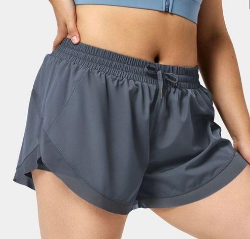 Women's Drawstring Contrast Mesh 2-in-1 Plus Size Shorts 4 - Halara