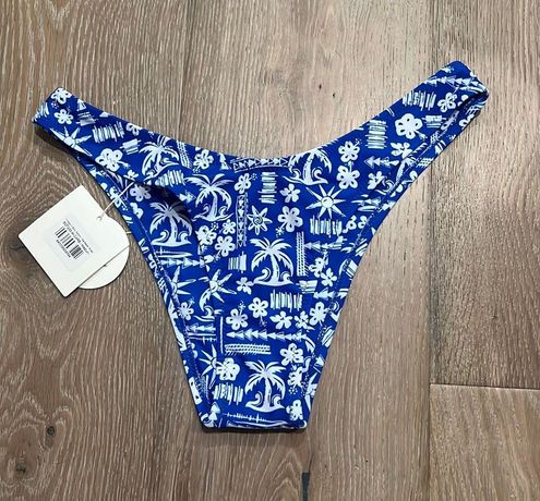 Vintage V Bikini Bottom - Caribbean Blues –Kulani Kinis