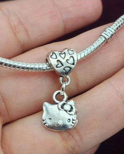 Handmade Hello Kitty charm for pandora Silver Size 00 - $15 New With Tags -  From Ambar