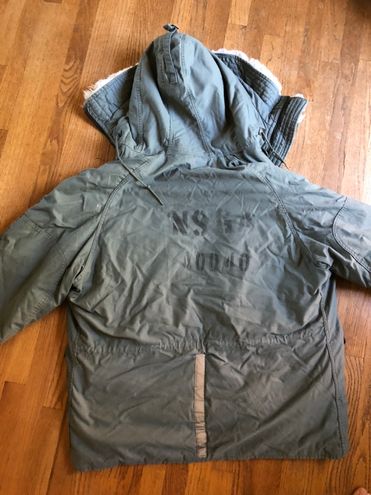 Vintage 70s USAF N-3B Extreme Cold Weather Parka Snorkel Hood XXL