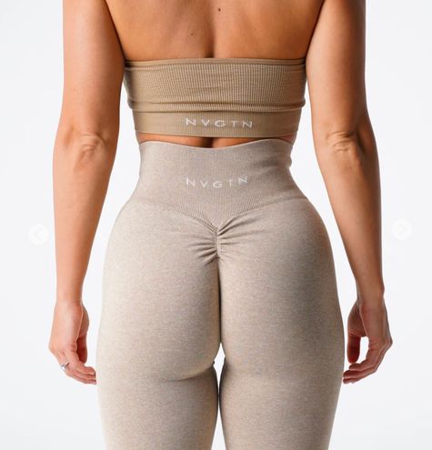 NVGTN Scrunch Leggings Tan Size XS - $29 (39% Off Retail) - From Lyzza