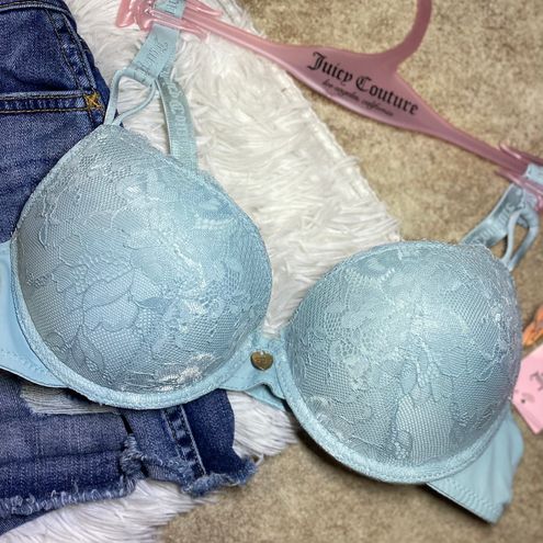 Juicy Couture Push Up Bra Blue Size 34 B - $16 (60% Off Retail) New With  Tags - From Kims