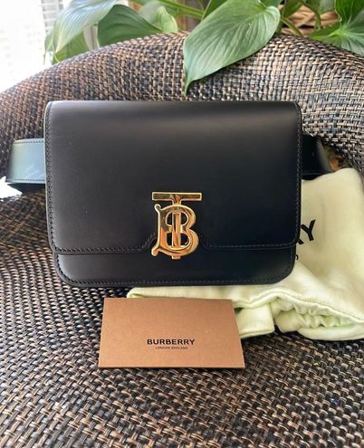 Burberry Authentic TB Belt Bag Leather Black - $555 (60% Off Retail