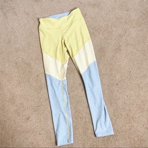 Outdoor Voices 7/8 springs leggings blue yellow - $67 - From Jenna