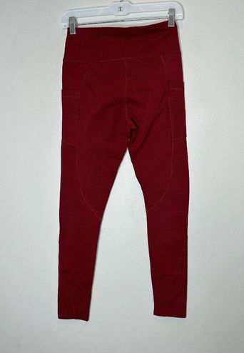 Pact Organic Cotton Leggings With Pockets Deep Red Size Small - $23 - From  Adelai