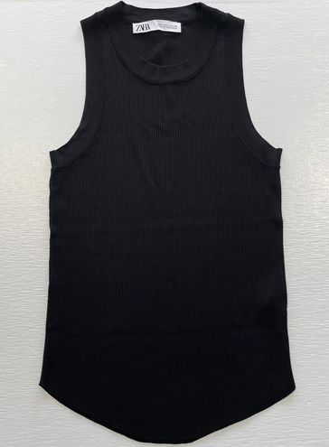 Lightweight Ribbed Knit Tank Top