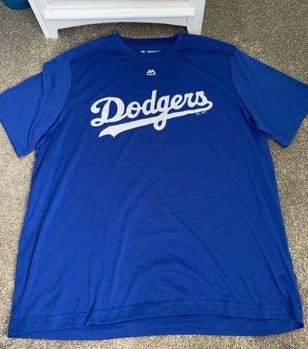Majestic LA Dodgers Dri-fit Shirt Blue Size XL - $25 (16% Off Retail) -  From Bryanna