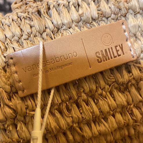 VANESSA BRUNO Smiley® x Vanessa Bruno Cabas Straw Shoulder Bag, Nordstrom