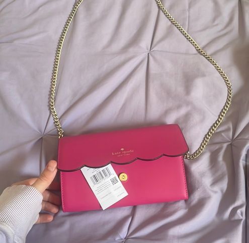 Kate Spade Pink Shoulder / Crossbody Handbag with Scallop