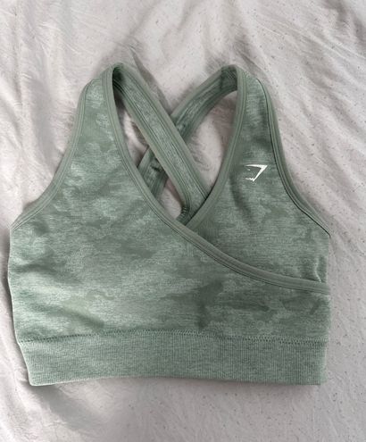 Gymshark Adapt Camo Seamless Sports Bra - Green