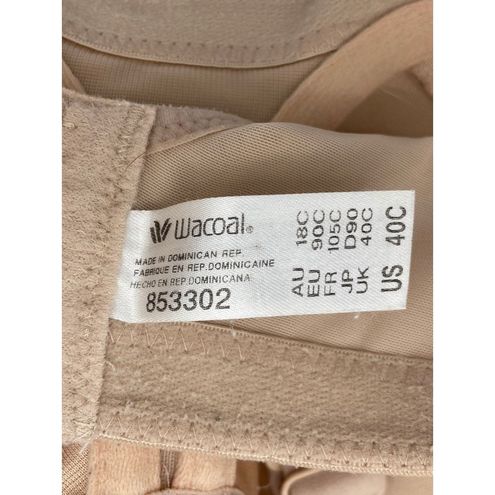 Wacoal 853302 Lindsey Sport Contour Underwire Bra Sand Beige Women's Size  40C - $30 - From Annette