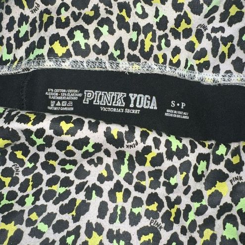 PINK - Victoria's Secret Victoria Secret PINK Cheetah Leopard Foldover Flared  Yoga Pants sequins size S - $60 - From Cindy