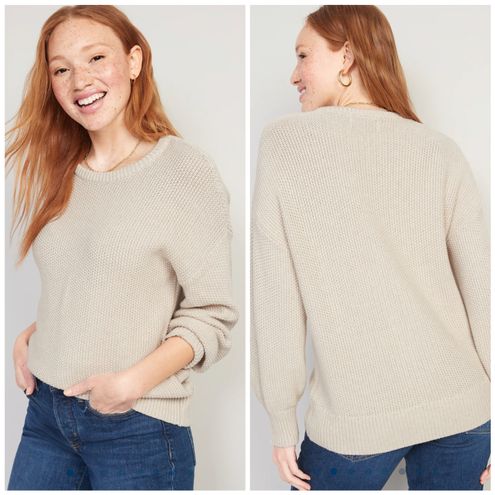 Textured-Knit Tunic Sweater for Women