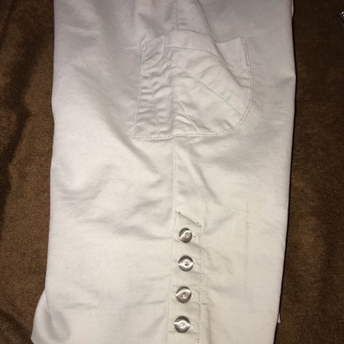 White House  Black Market WHBM gray capris size 6 - $25 - From