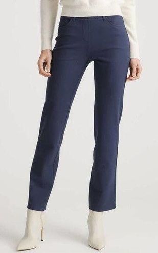 Quince NEW Ultra-Stretch Ponte Straight Leg Pant in grey Size L