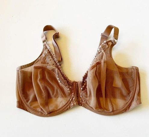 Elomi 8900 Matilda Underwire Plunge Bra Brown Size 38I Plus Curvy Intimates  - $32 - From Molly