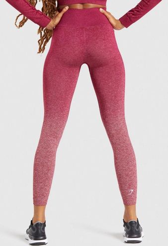 Gymshark, Pants & Jumpsuits, Gymshark Ombre Seamless Legging Peach Pink  Charcoal Size Medium