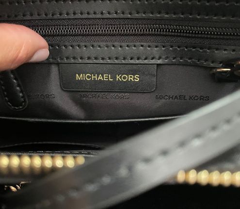 Michael Kors Mercer Gallery Medium Center Zip Black Tote - $233