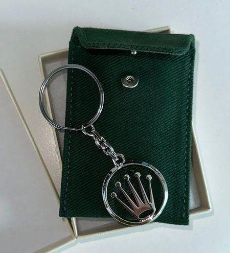 Rolex Silver Crown Key Ring 