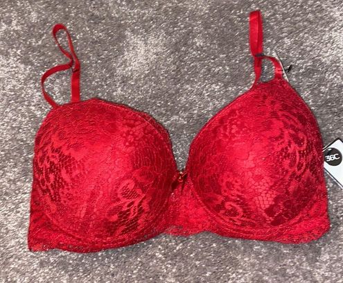 Marilyn Monroe NWT Super Soft Mega Push Up Bra SIZE 36C Red - $35