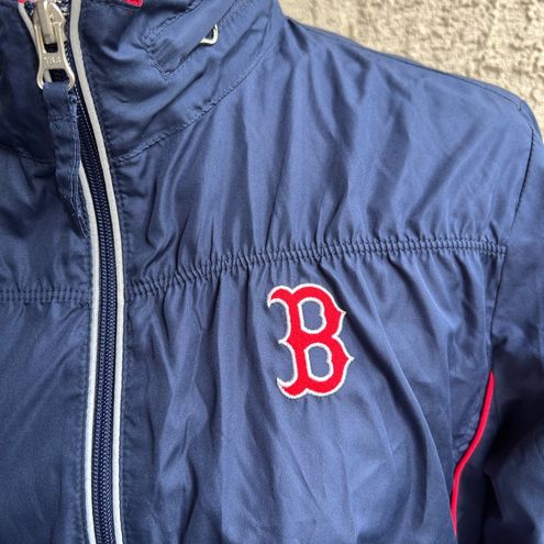 Red Sox G-III Sports Boston Women's Navy Blue Nylon Running Hoodie Jacket  Mint Size L - $59 (50% Off Retail) - From Danielle