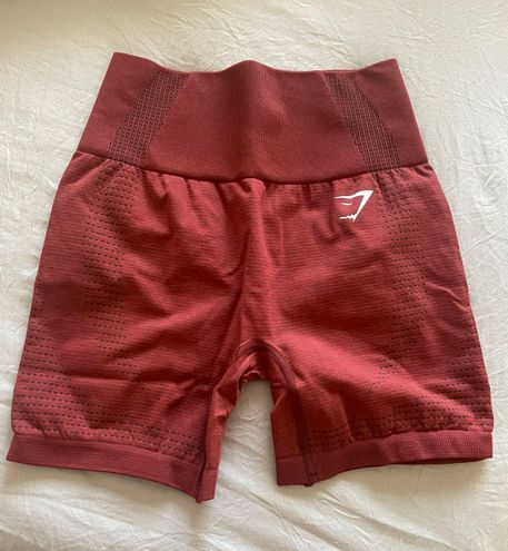 Gymshark Vital Seamless 2.0 2-in-1 Shorts - Brick Red Marl
