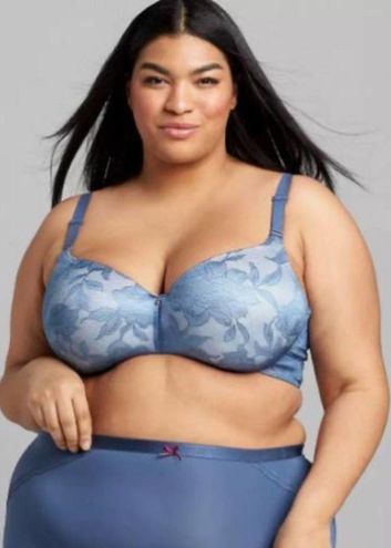 Cacique NEW Lightly Lined Invisible Lace Back Smoother Bra Lightly Lined 46C  Purple Size undefined - $30 New With Tags - From Jessica