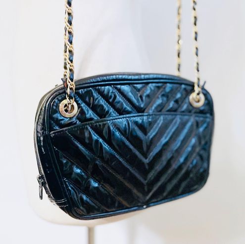 Jay Herbert New York Vintage Black Patent Leather Quilted Shoulder Bag Size  One Size - $50 - From Joanna