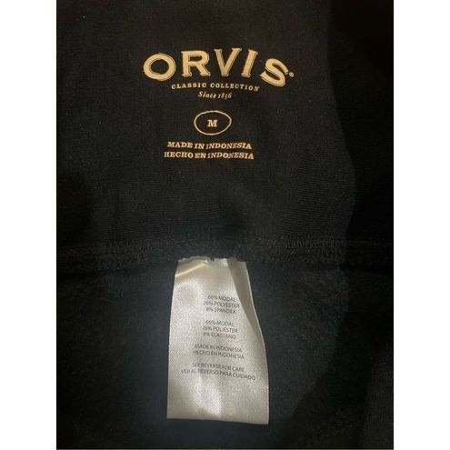 Orvis classic collection womens black athletic pants leggings size