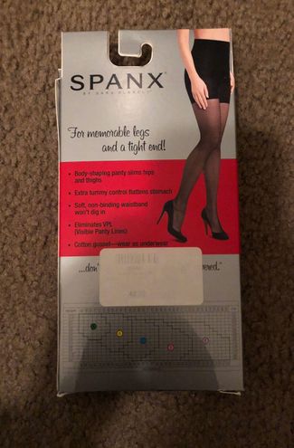 Spanx Uptown Tight-End Body Shaping Fishnet Tights Size C Black