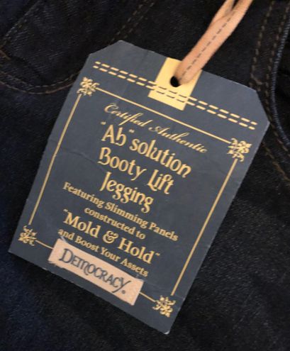 Democracy NWT “AB” Solution Booty Lift Jogging In Dark Wash Size 4