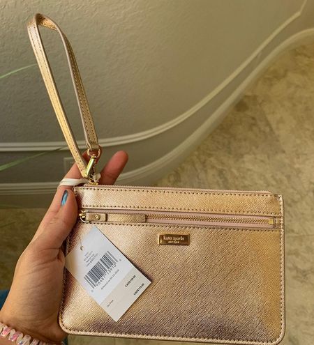 Kate Spade tinie laurel way wristlet Gold - $27 (77% Off Retail) New With  Tags - From Lili