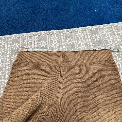 Missguided Brown Co Ord Textured Knit High Rise Legging w/ Elastic Waist  Size 14 - $20 New With Tags - From Always