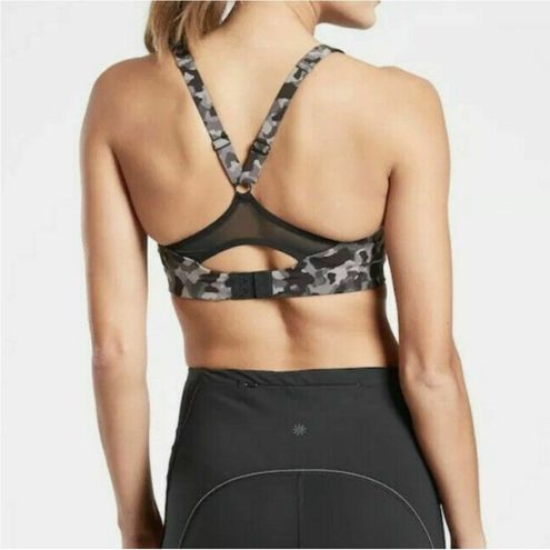 ATHLETA Women's Advance Sport High Impact Sports Bra Camo Black