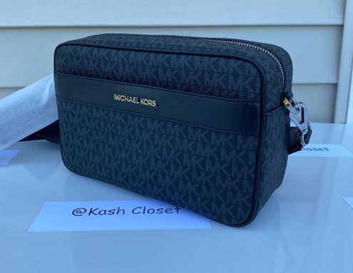 MICHAEL KORS KENLY LG POCKET XBODY BLACK MULTI  Michael kors, Michael kors  bag, Large crossbody bags