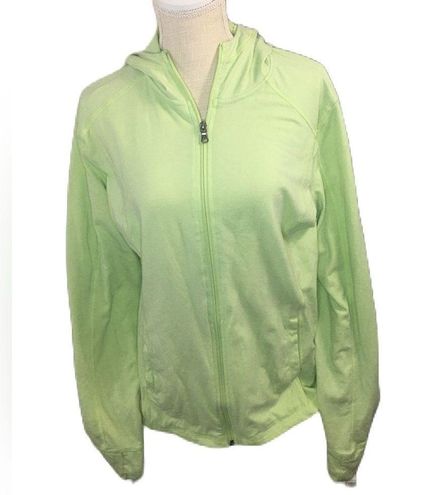 Tek Gear Jacket Women's XL Lime Green Essential Gear Full Zip Hooded - $24  - From HighFashion
