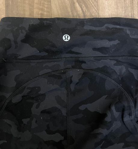 Lululemon black camo leggings size 2